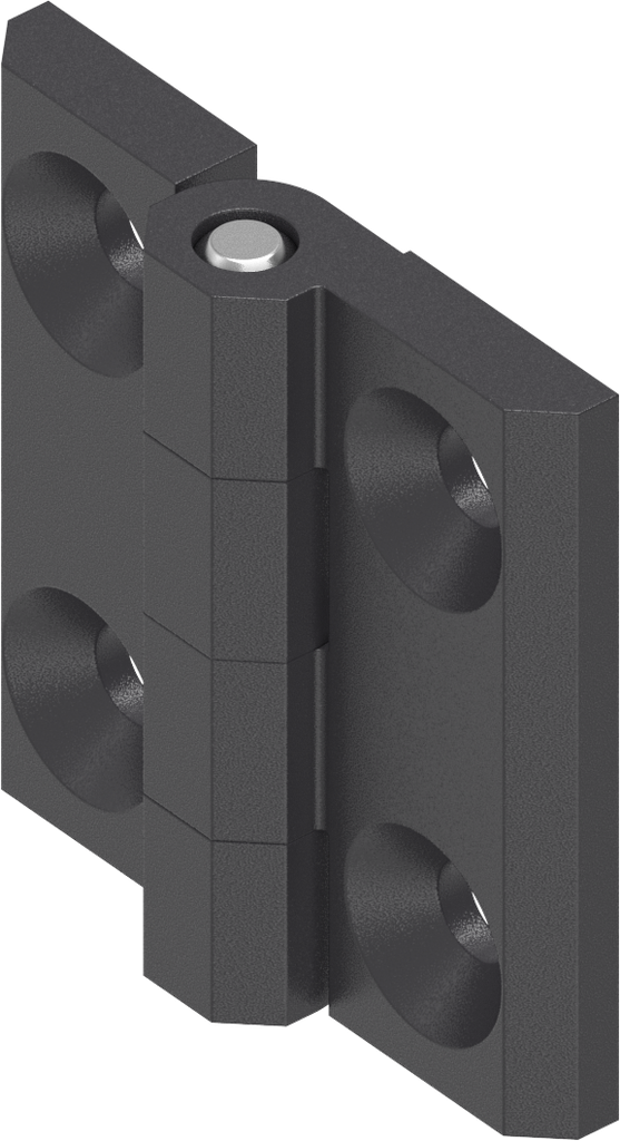 180° Hinge, Polyamide GF black