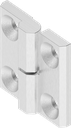 180° Hinge, right version, Stainless steel AISI 316 polished P.3067sklop