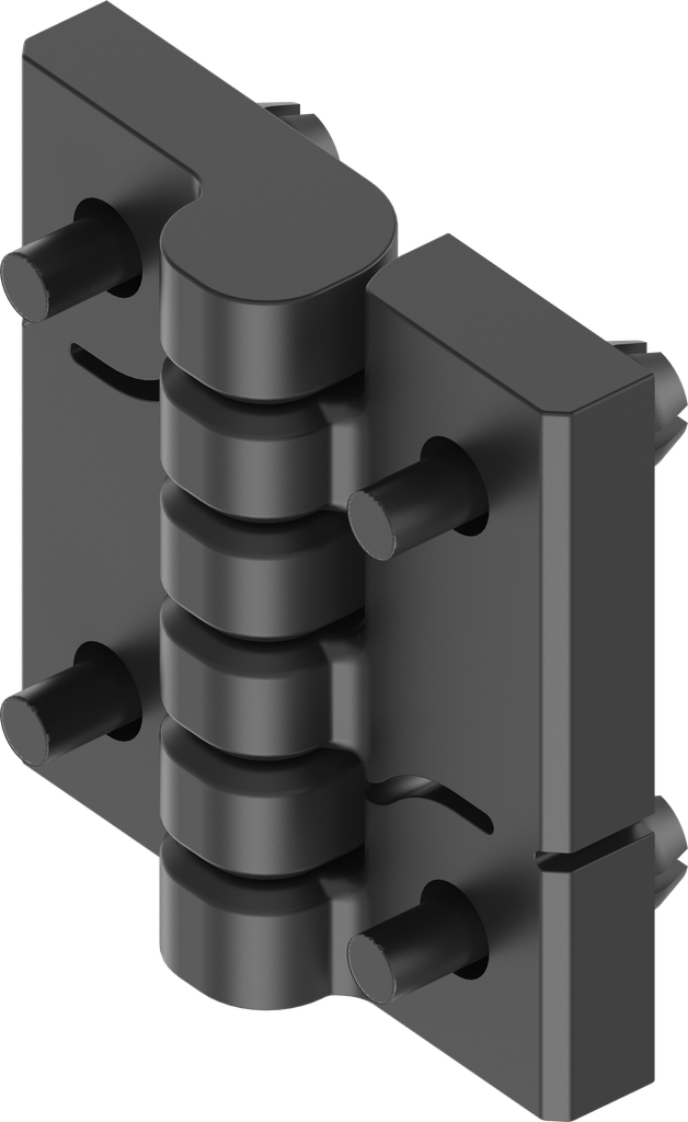 180° Clip-in hinge, Polyamide GF black