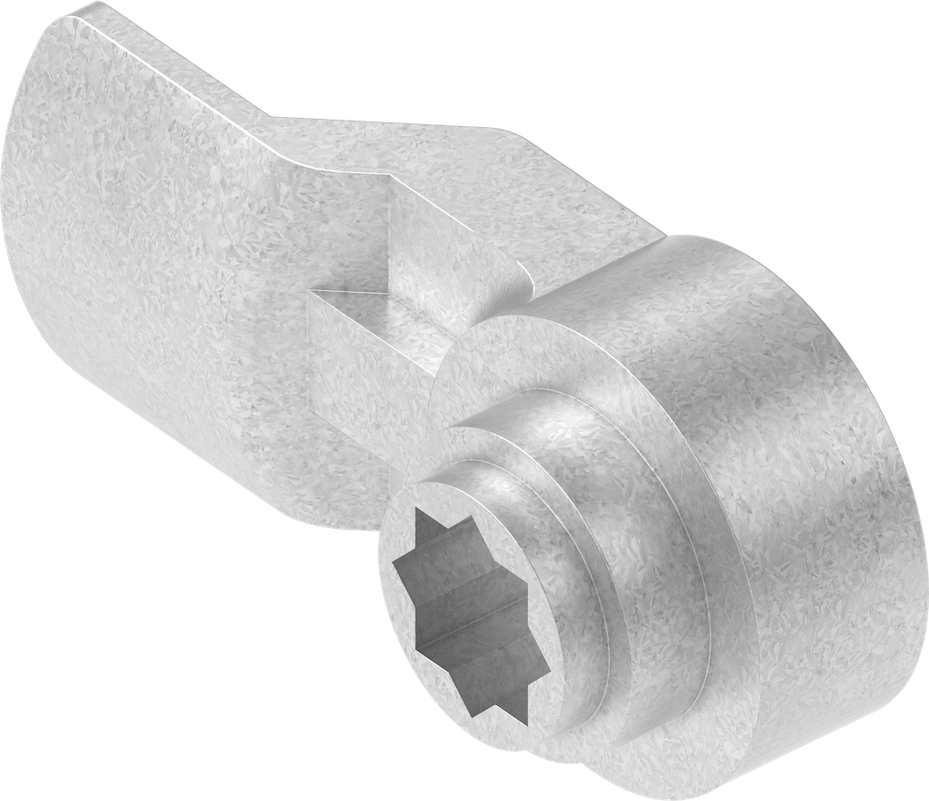 Lengüeta, zamak galvanizado