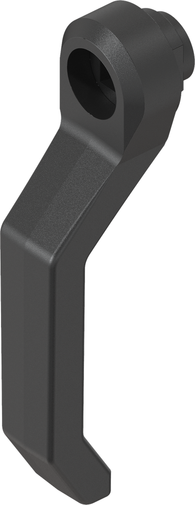 Outside handle short for steel shaft, Polyamide GF black