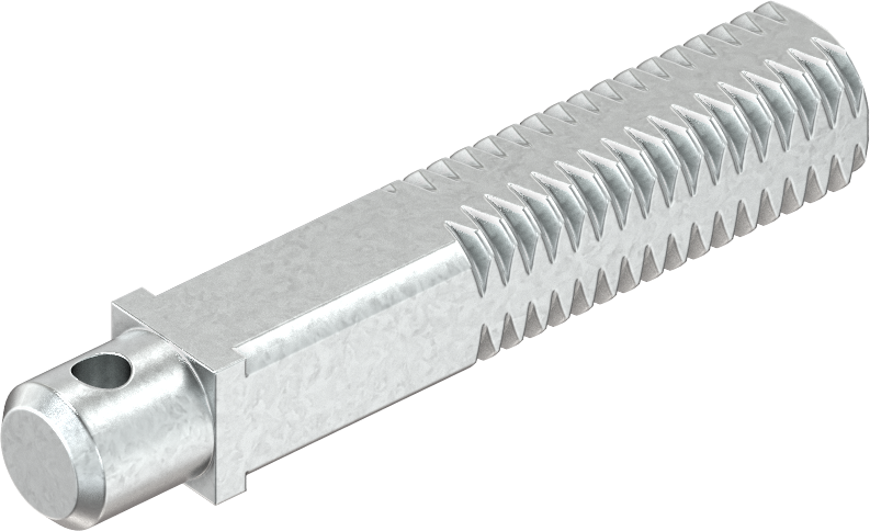 Shaft, Steel zinc-plated