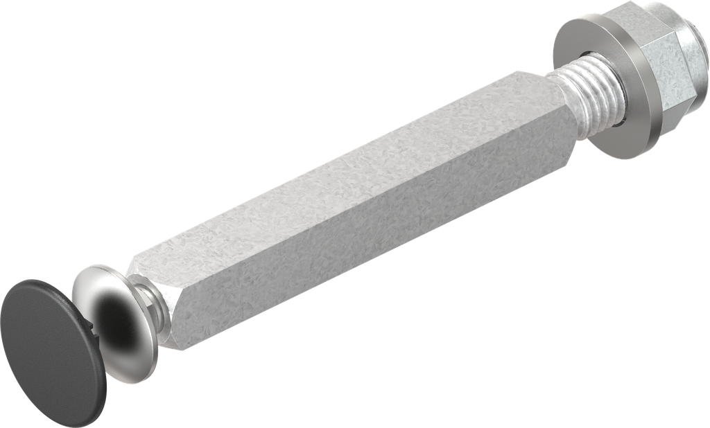 Shaft, Steel zinc-plated