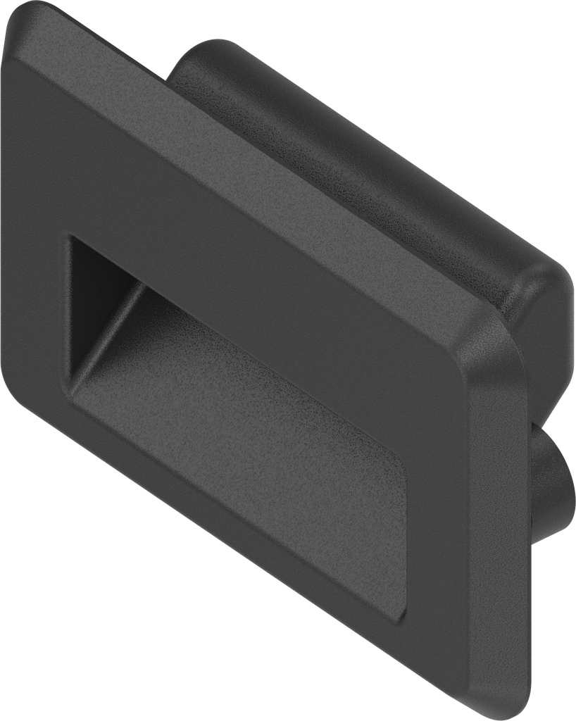 Recessed grip, Polyamide GF black