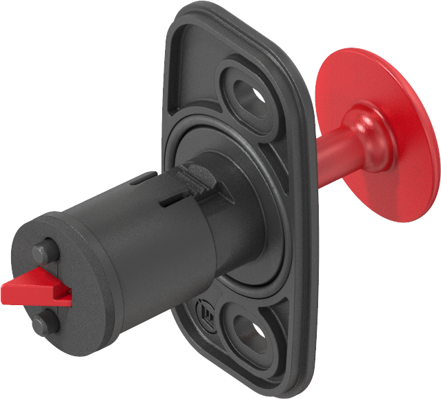 Emergency opening for Latch-Hinge, Polyamide GF black