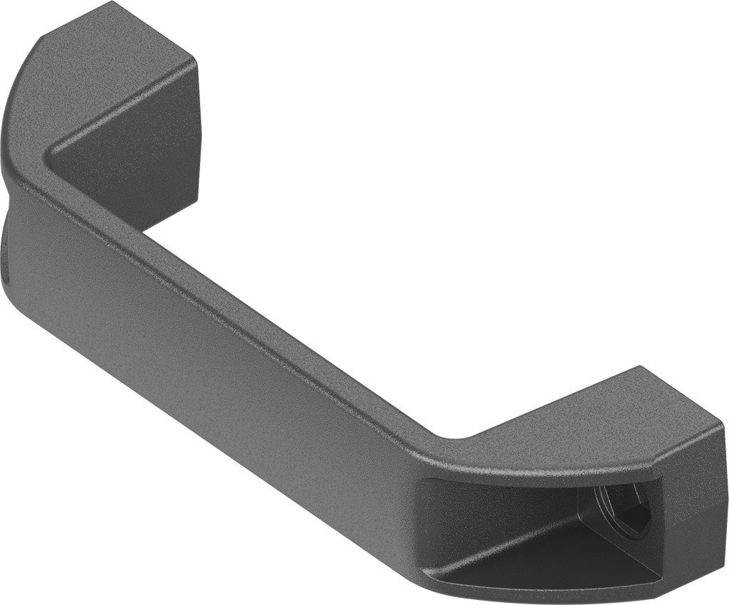 Bow-type handle, Polyamide GF black