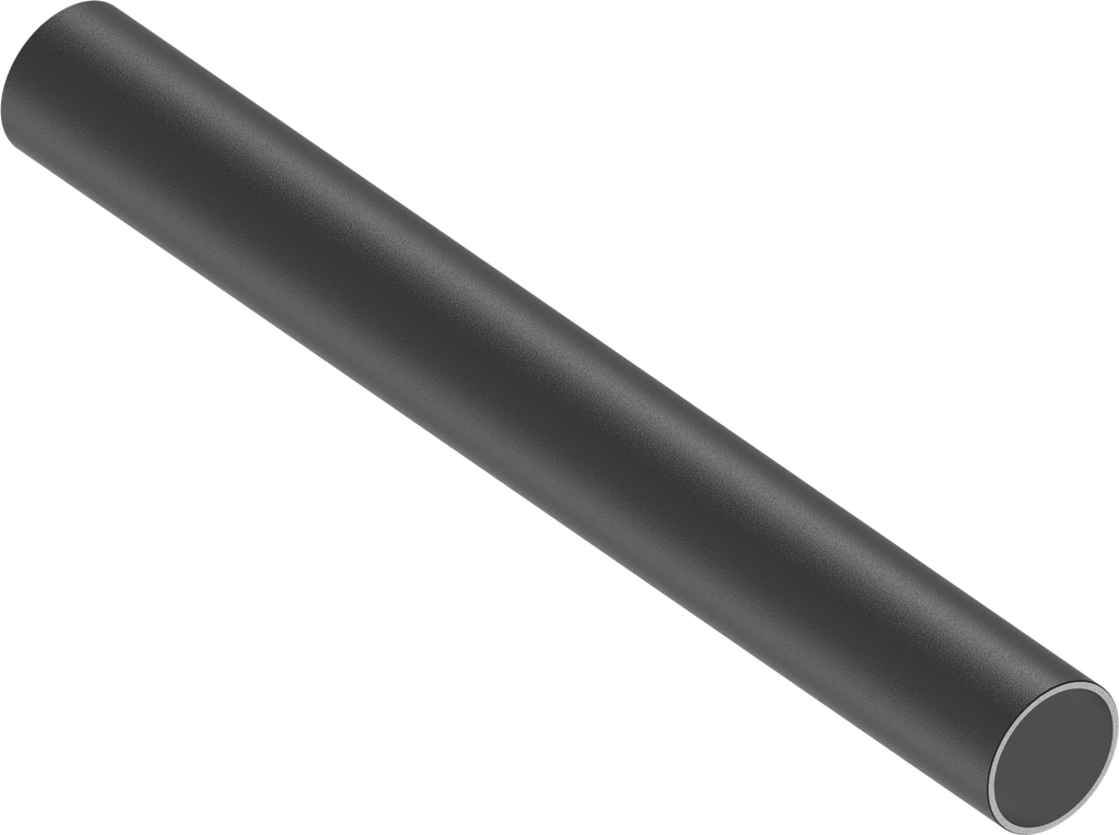 Steel tube Ø 30, Steel, plastic-coated black