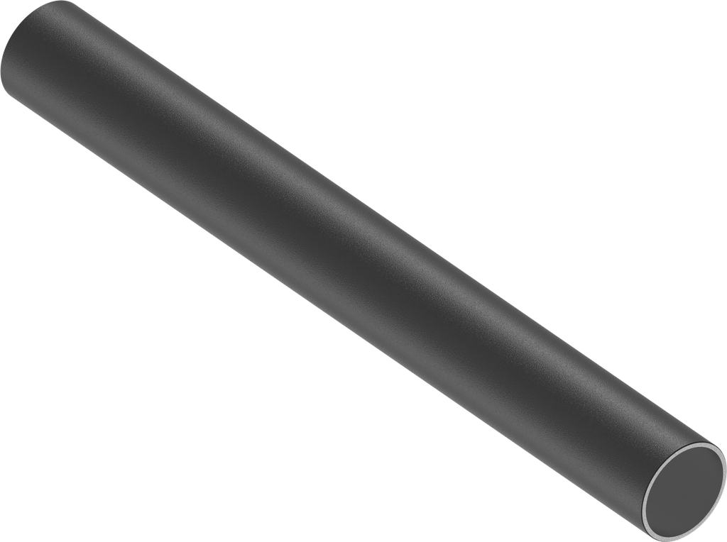 Steel tube Ø 30, Steel, plastic-coated black