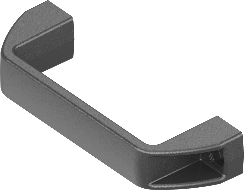 Bow-type handle, Polyamide GF black