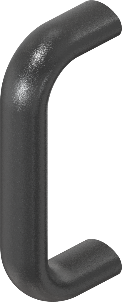Bow-type handle, Aluminium black plastic-coated
