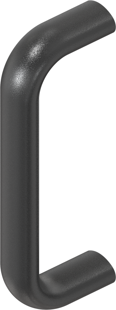 Bow-type handle, Aluminium black plastic-coated