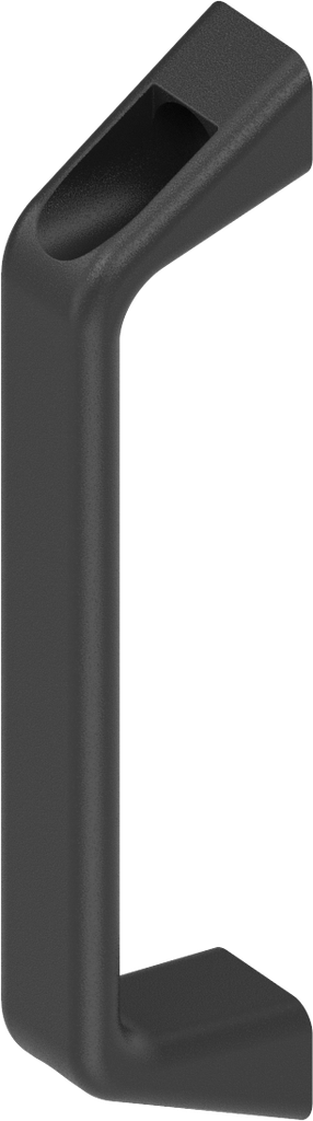 Bow-type handle, Die-cast aluminium black plastic-coated