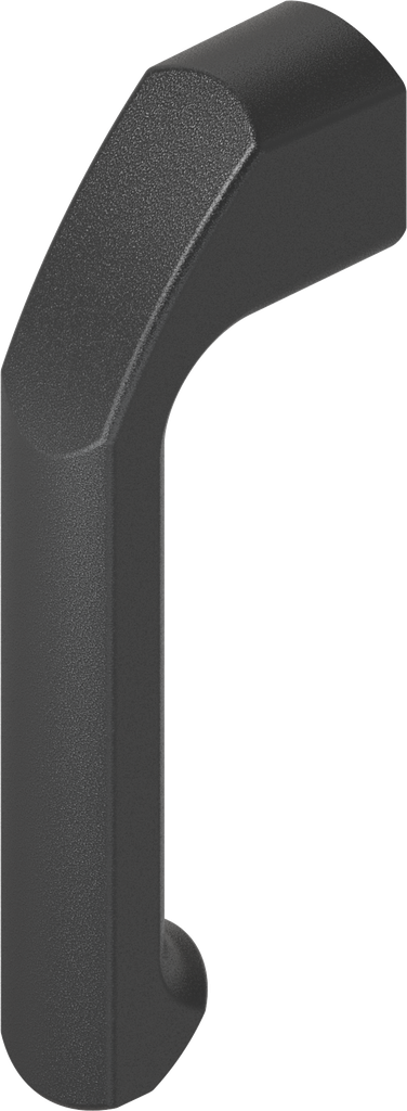 Handle, Aluminium black plastic-coated