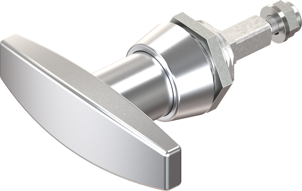 T-handle, non-keyed, Zinc die chrome-plated