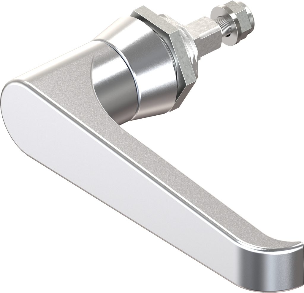 L-handle non-keyed, Zinc die chrome-plated