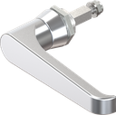 L-handle non-keyed, Zinc die chrome-plated