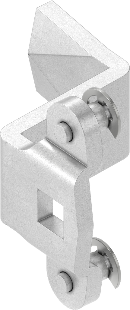 Zunge mit Stangenantrieb, Stahl verzinkt