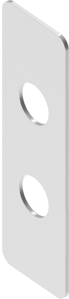 Unterlegplatte t = 1,0, Edelstahl AISI 304