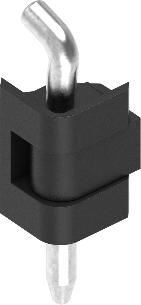 180° Hinge, Zinc die black powder-coated