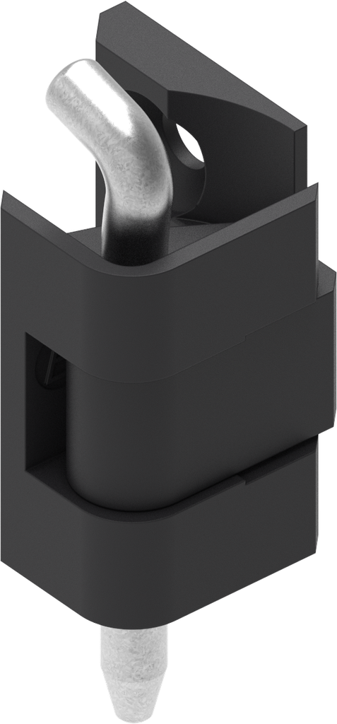 180° Hinge, Zinc die black powder-coated