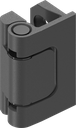 180° Hinge, Zinc die black powder-coated