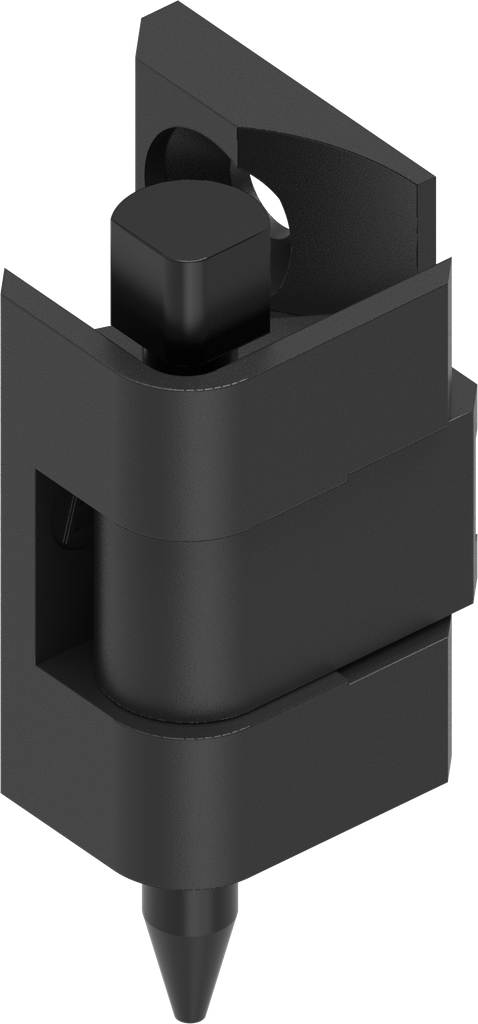 180° Hinge, Polyamide GF black