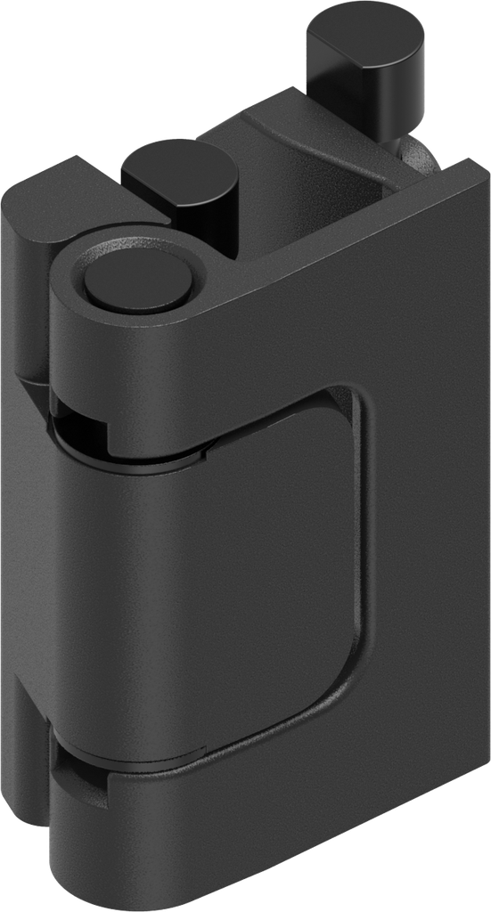 180° Hinge, Zinc die black powder-coated