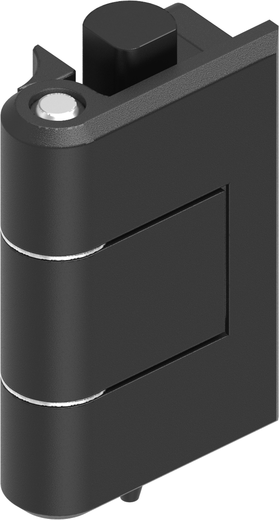 180° Hinge, Zinc die black powder-coated