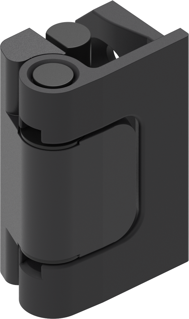 180° Hinge, Zinc die and polyamide black