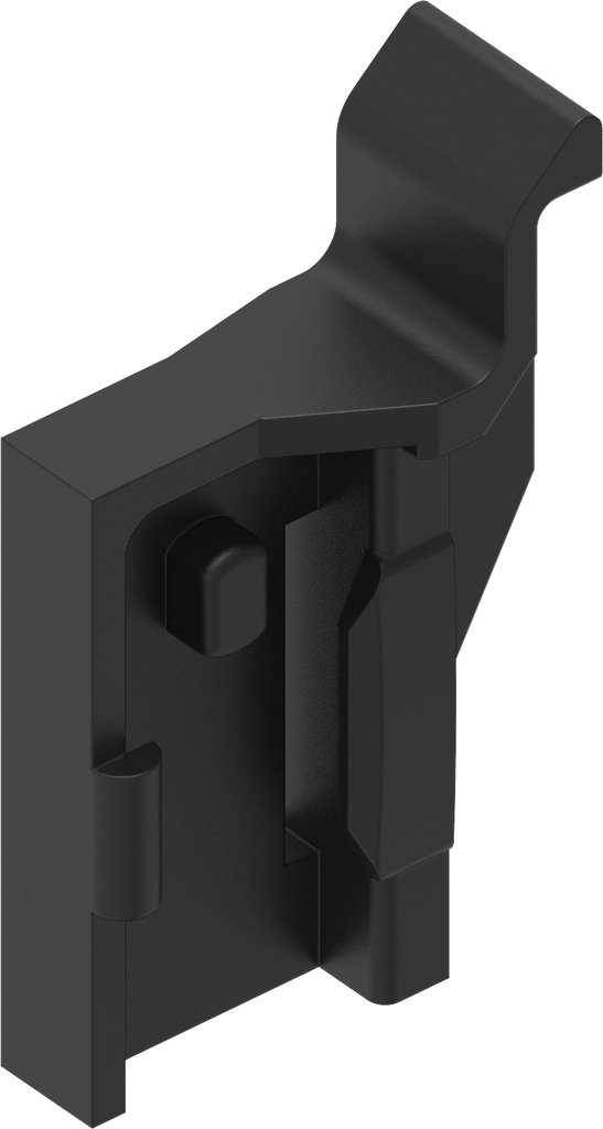 Shoe for flat rods, Polyamide GF black