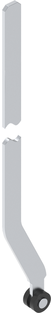 Flat rod without bore hole L = 1007.5 mm, Steel zinc-plated