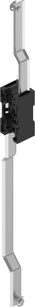 Rod control for flat rods, Polyamide black and stainless steel