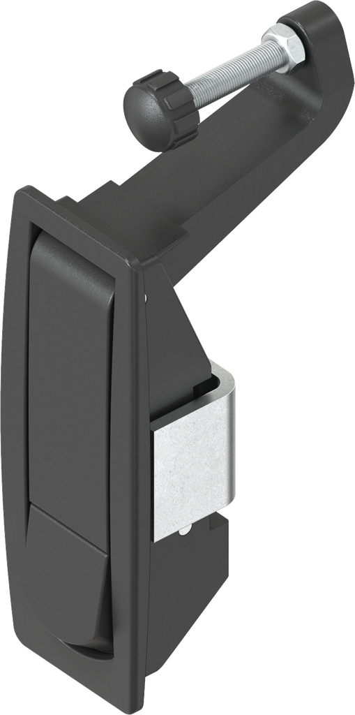 Chest handle blind, Zinc die black powder-coated