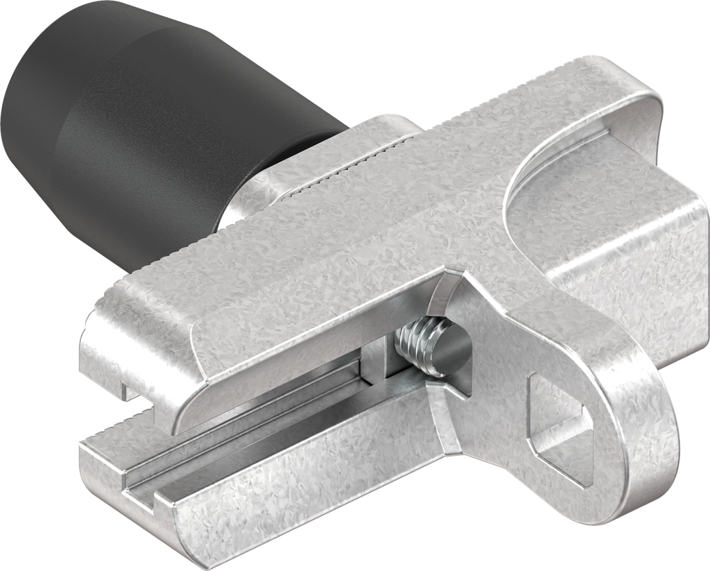 Roller cam height-adjustable, Polyamide black and zinc die zinc-plated