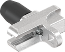 Roller cam height-adjustable, Polyamide black and zinc die zinc-plated
