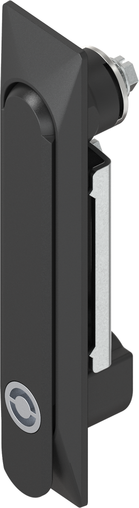 Swinghandle 1150 with insert Daimler Benz, Zinc die black powder-coated