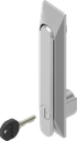 Schwenkgriff 1150 mit Universalmulde Schließung EK 333, Edelstahl AISI 316