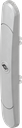 Schlüsselschild mit Doppelbart 3 für schmalen Verkantungsraum, Polyamid GF silbergraumetallic