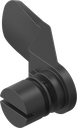 Insert with cam, slot 2 x 4, Polyamide GF black
