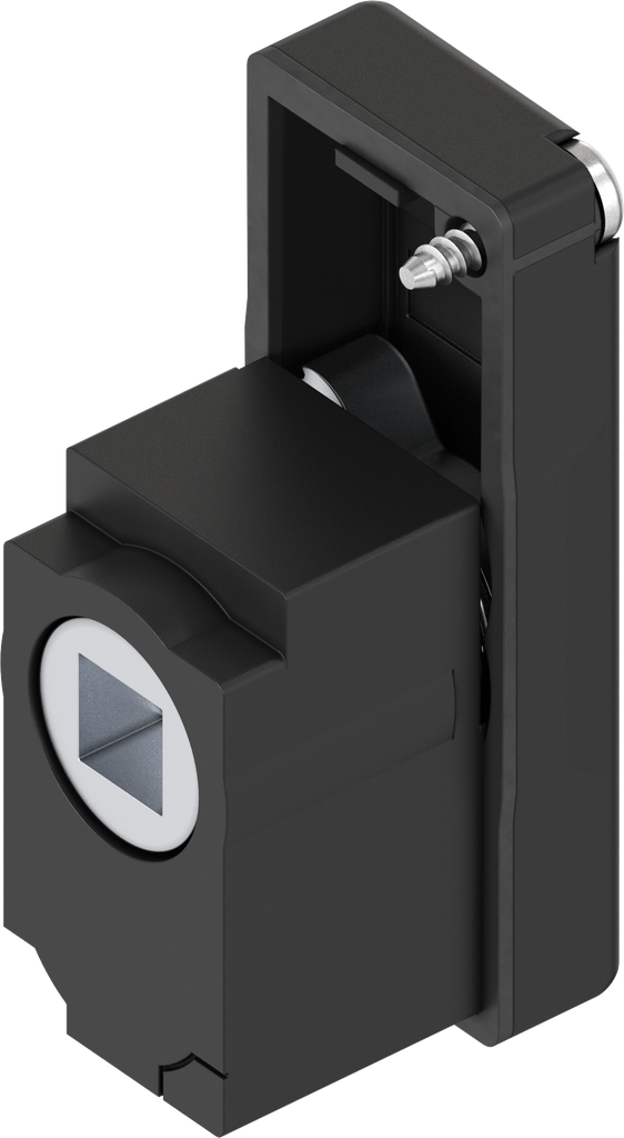 Locking set with insert square female 8, Polyamide GF black