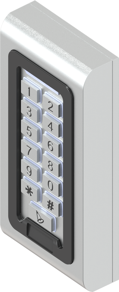 Kartenleser mit Tastatur, GD-Zn elektropoliert