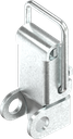 Toggle latch with wire toggle latch with padlock facility, drilled, Steel zinc-plated DS plus top coat