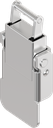 Toggle latch with cover, drilled, Stainless steel AISI 304