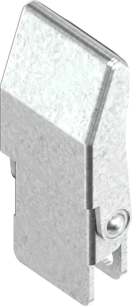 Toggle latch with cover, drilled, Steel zinc-plated DS plus top coat