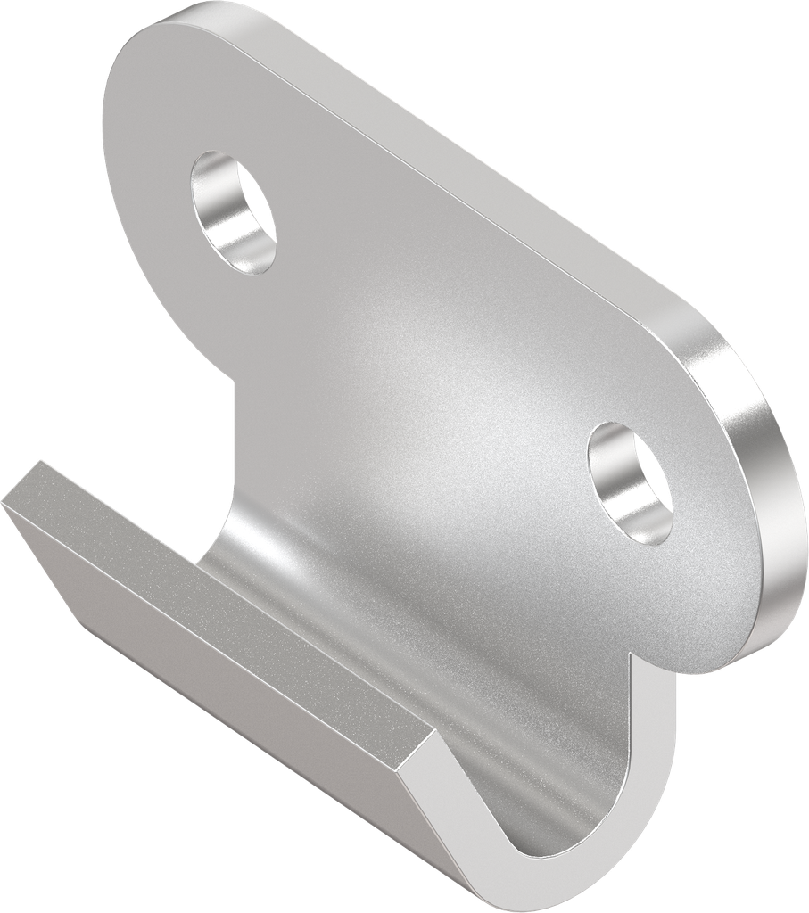 Haken, gelocht, Edelstahl AISI 304