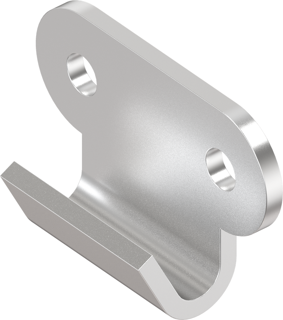 Haken, gelocht, Edelstahl AISI 304