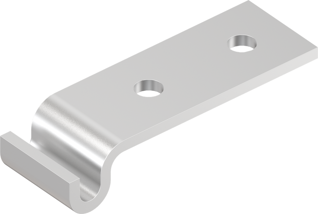 Hook, drilled, Stainless steel AISI 304