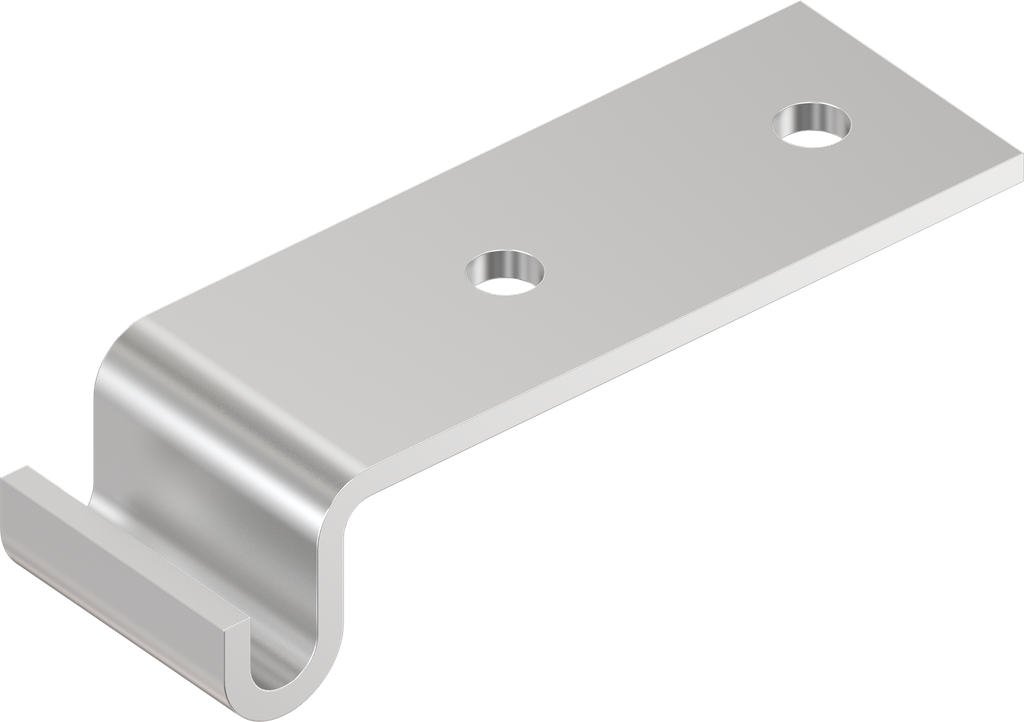 Haken, gelocht, Edelstahl AISI 304