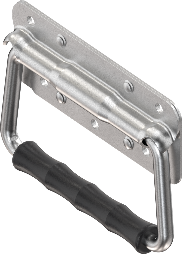 Klappgriff mit Torsionsfeder, Stahl verzinkt DS plus Top Coat