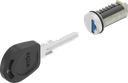 Clip-in cylinder system 3, keyed 8888, Zinc die chromated